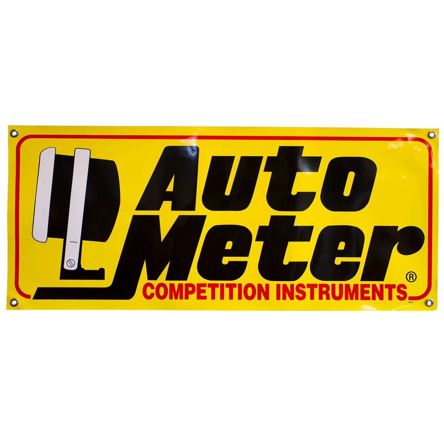 Auto Meter Banner Race - Small (3Ft.) Yellow 'Competition Instruments' - 212