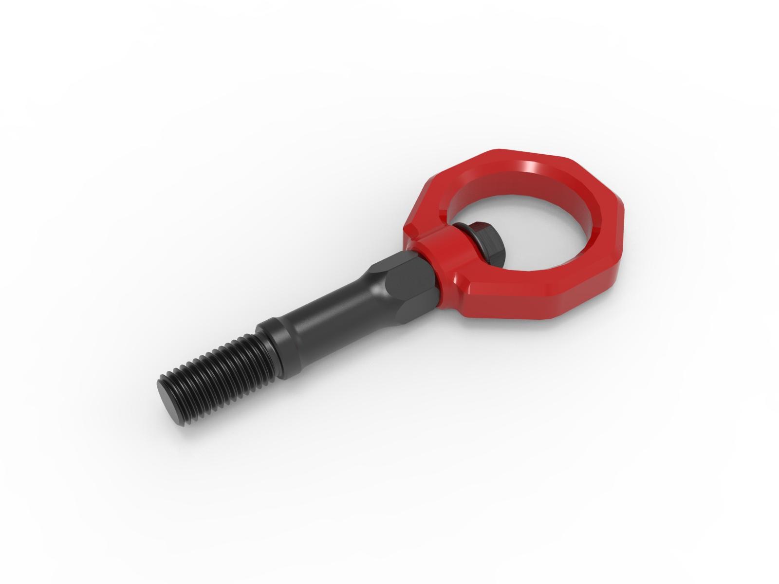 AFE Rear Tow Hook Red (2020-2023 Corvette 6.2) - 450-401015-R