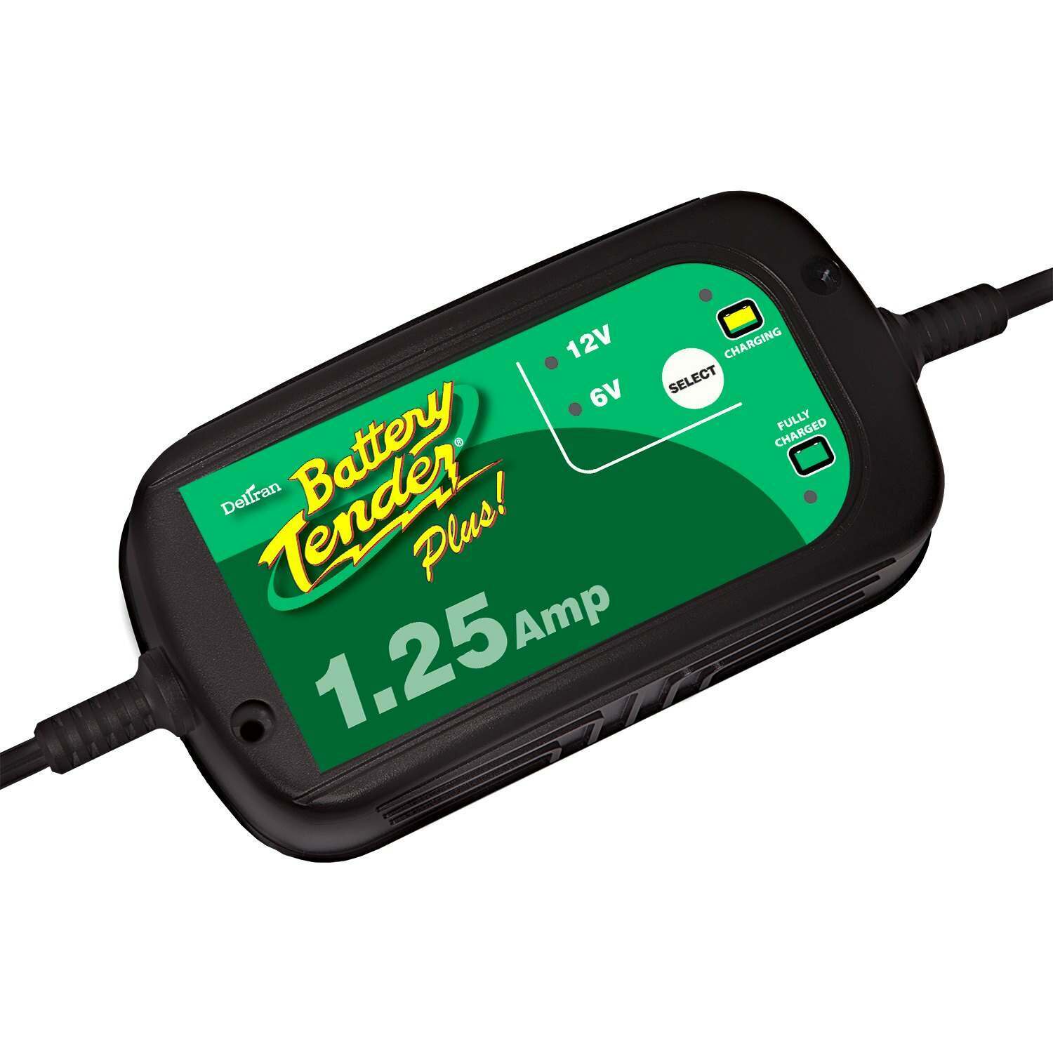 Battery Tender 6V 12V 1.25AMP Selectable Battery Charger - 022-0211-DL-WH