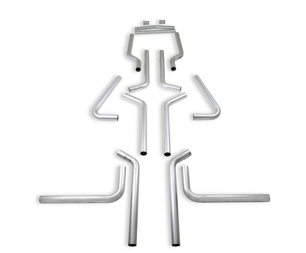 Flowmaster U-Fit Dual Exhaust Kit - 2.50 in. - Universal 16-piece pipes only