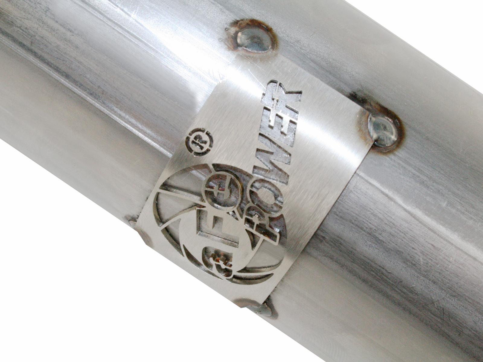 AFE Twisted Steel 2-1/2 IN Aluminized Steel Loop-Delete Downpipe - 48-06209