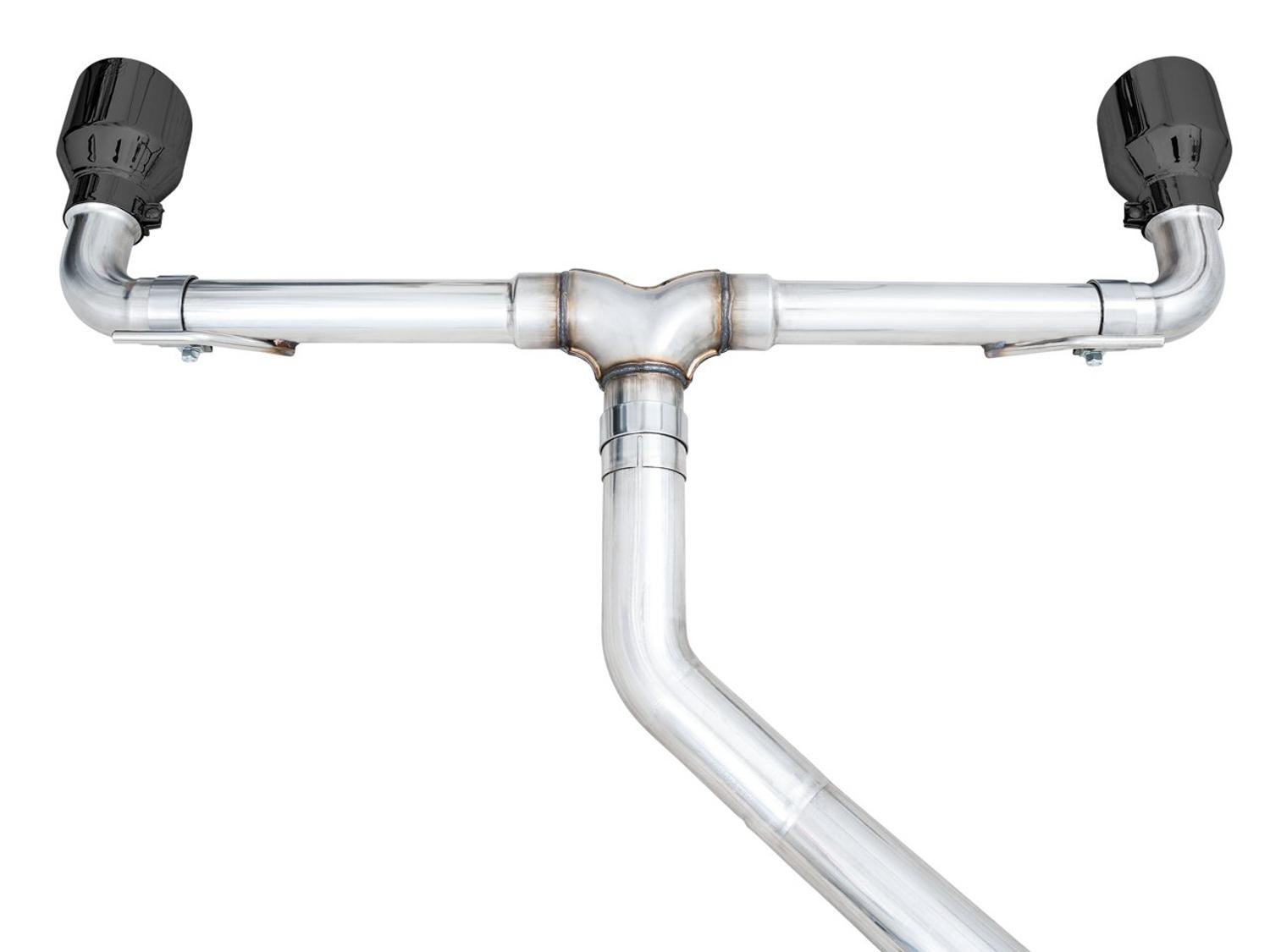 AWE Touring Edition Catback Exhaust - Diamond Black Tips (2022-2023 Volkswagen MK8 GTI) - 3015-33658