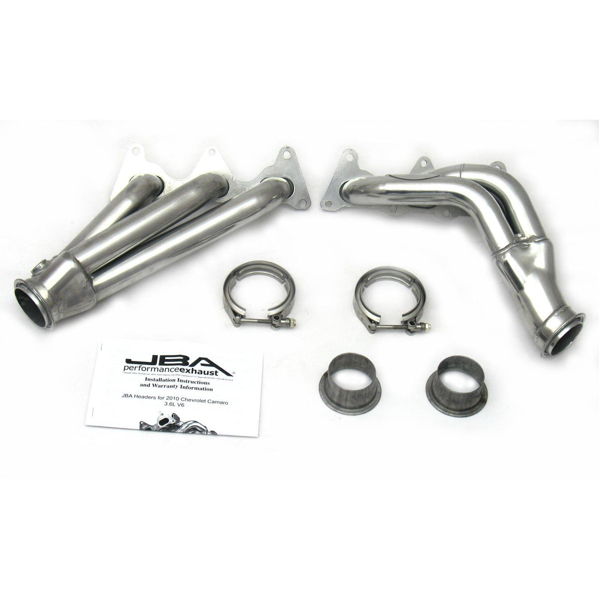 JBA 1816SJS 2010-2011 Camaro V6 1-5/8" Shorty Headers (Silver Ceramic)