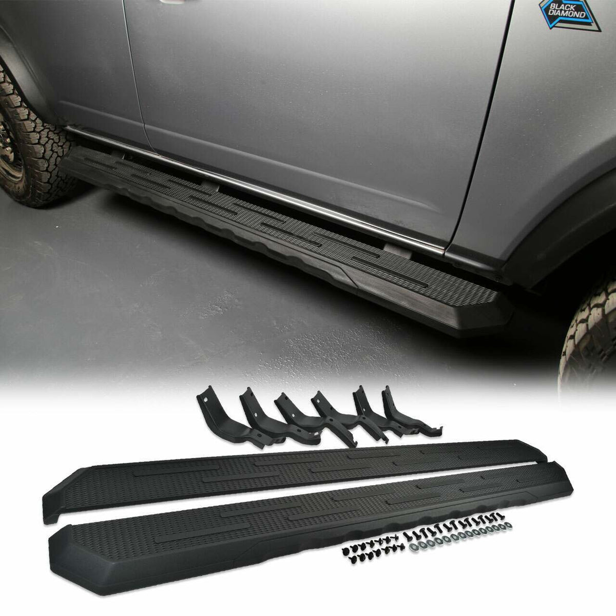 IAG Performance I-Line Oem Style Running Board Step (2021-2025 Ford Bronco 4-Door) - IAG-BDY-F3130