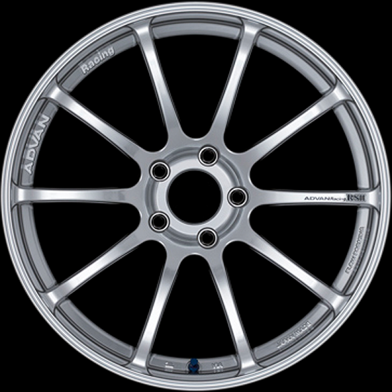 ADVAN RACING RSII 17X7.5 +50 5-100 HYPER SILVER - YAP7F50DHS