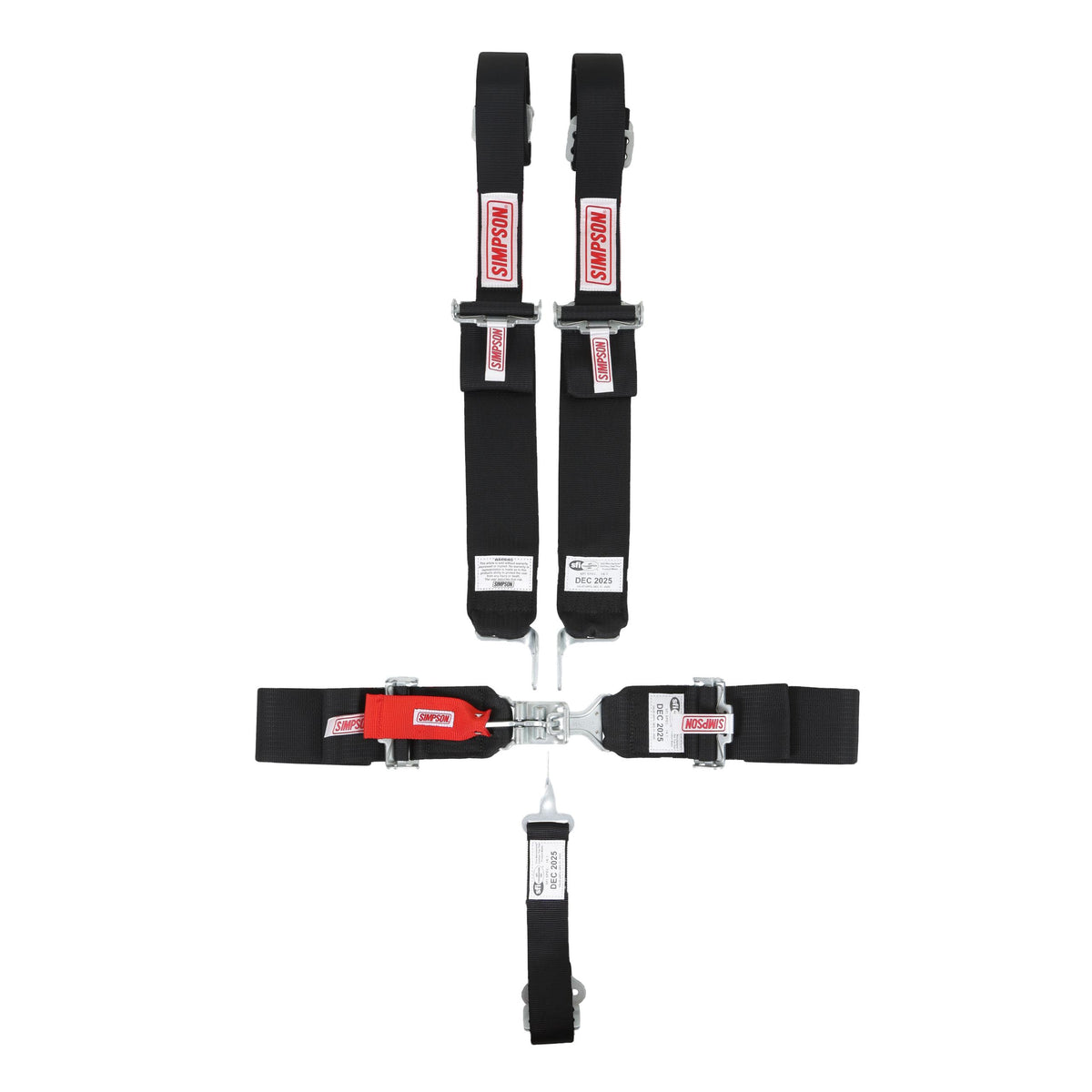 Simpson Racing Simpson L&L 55" Lap Bi 5Pt Pd Hn Blk - 29063BKH
