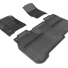 3D MAXpider 2014-2019 GMC Sierra Crew Cab Kagu 1st & 2nd Row Floormats - Black