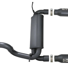 AFE Rebel Series Axle-Back Exhaust System w/ Black Tip (2018-2021 Wrangler, Wrangler, Wrangler, Wrangler) - 49-48067-B