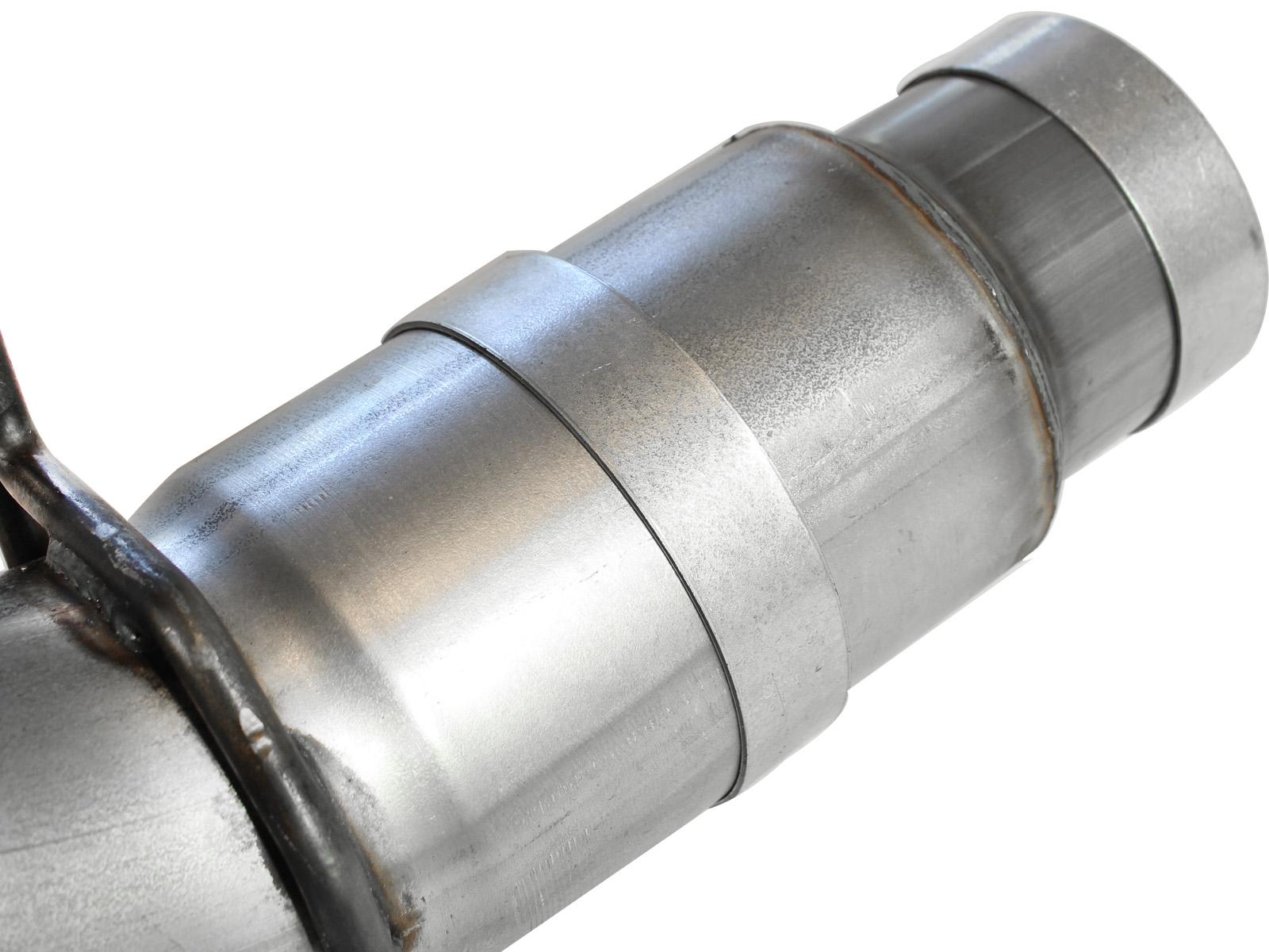 AFE ATLAS 5 IN Aluminized Steel DPF-Back Exhaust System (2011-2016 Silverado 2500 HD, Silverado 3500 HD, Sierra 2500 HD, Sierra 3500 HD) - 49-04041