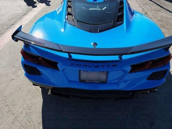 C7 Carbon C8-3A-4 Carbon Flash High Wing OEM Style (2020 Corvette C8)