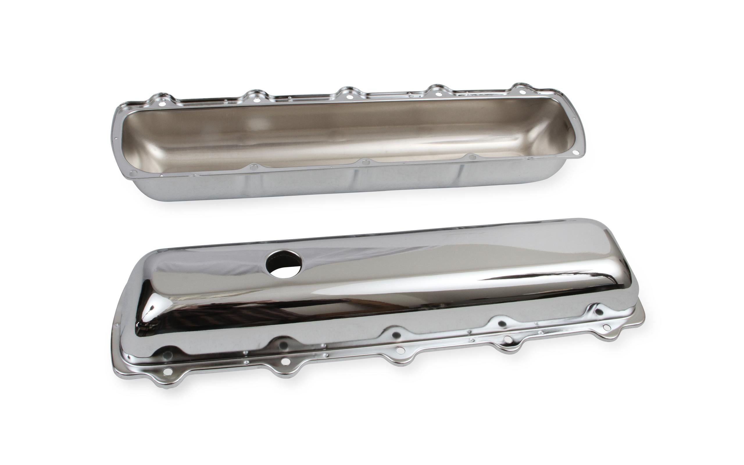 Mr. Gasket Chrome Valve Covers without Baffle.  - 9422