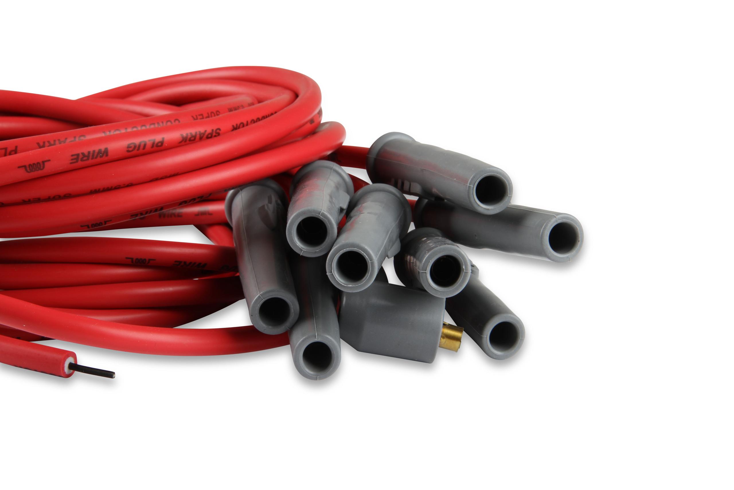 Msd 31199 Wire Set, Super Conductor, 8-Cyl. Multi-Angle Plug, Socket/Hei
