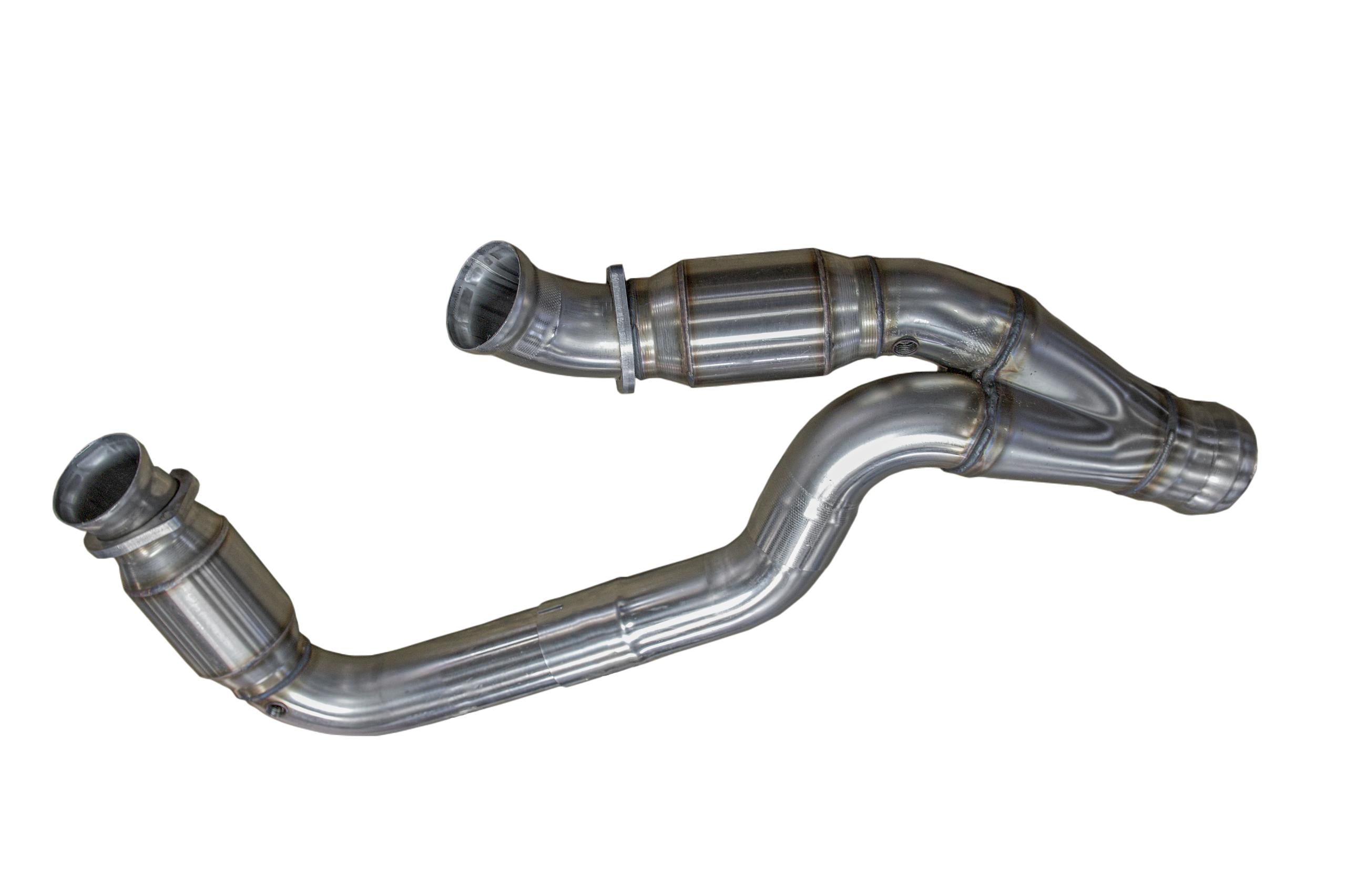 Kooks 3" SS Catted Y-Pipe. 2019-2020 GM 1/2 Ton Truck 6.2L. Connects to OEM. - 28633200