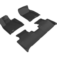 3D MAXpider 2016-2020 Lexus RX/RX Hybrid Kagu 1st & 2nd Row Floormats - Black