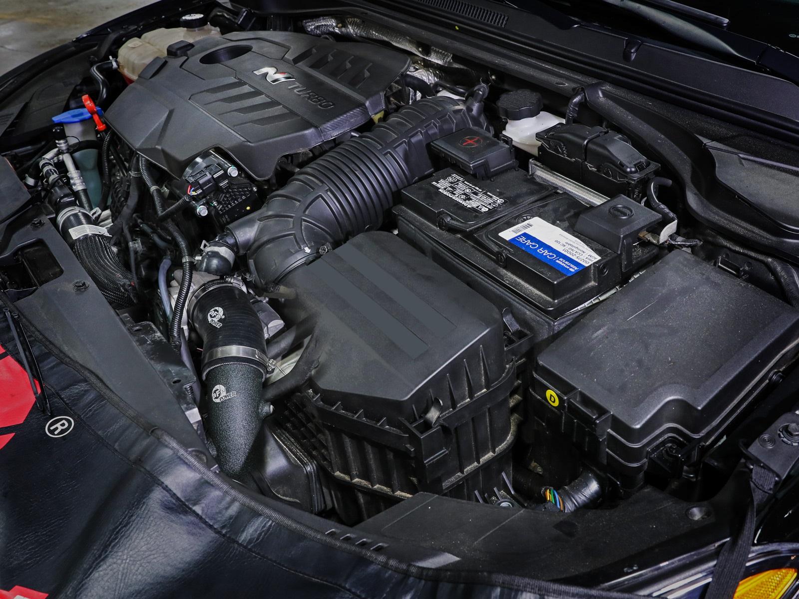 AFE BladeRunner 2-3/4 IN Aluminum Cold Charge Pipe Black Hyundai Veloster N 19-22 L4-2.0L (t) - 46-20649-B