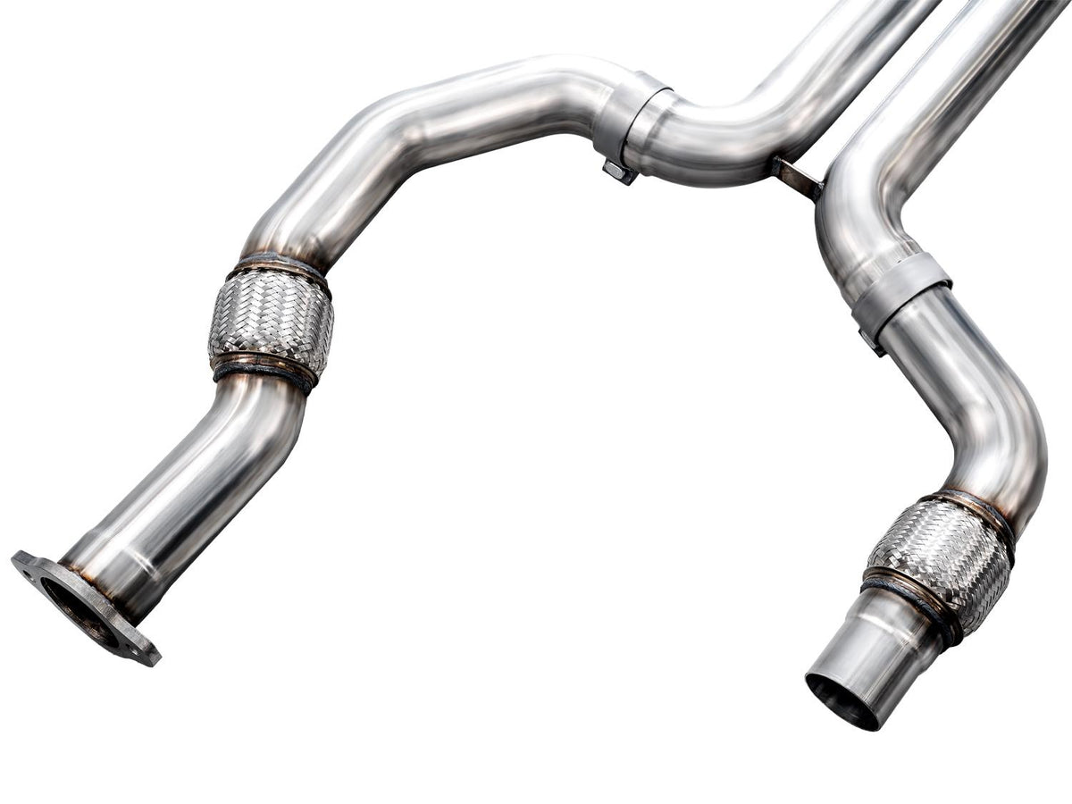 AWE SwitchPath™ Exhaust for Cadillac CT4-V Blackwing - Chrome Silver Tips - 3025-42436
