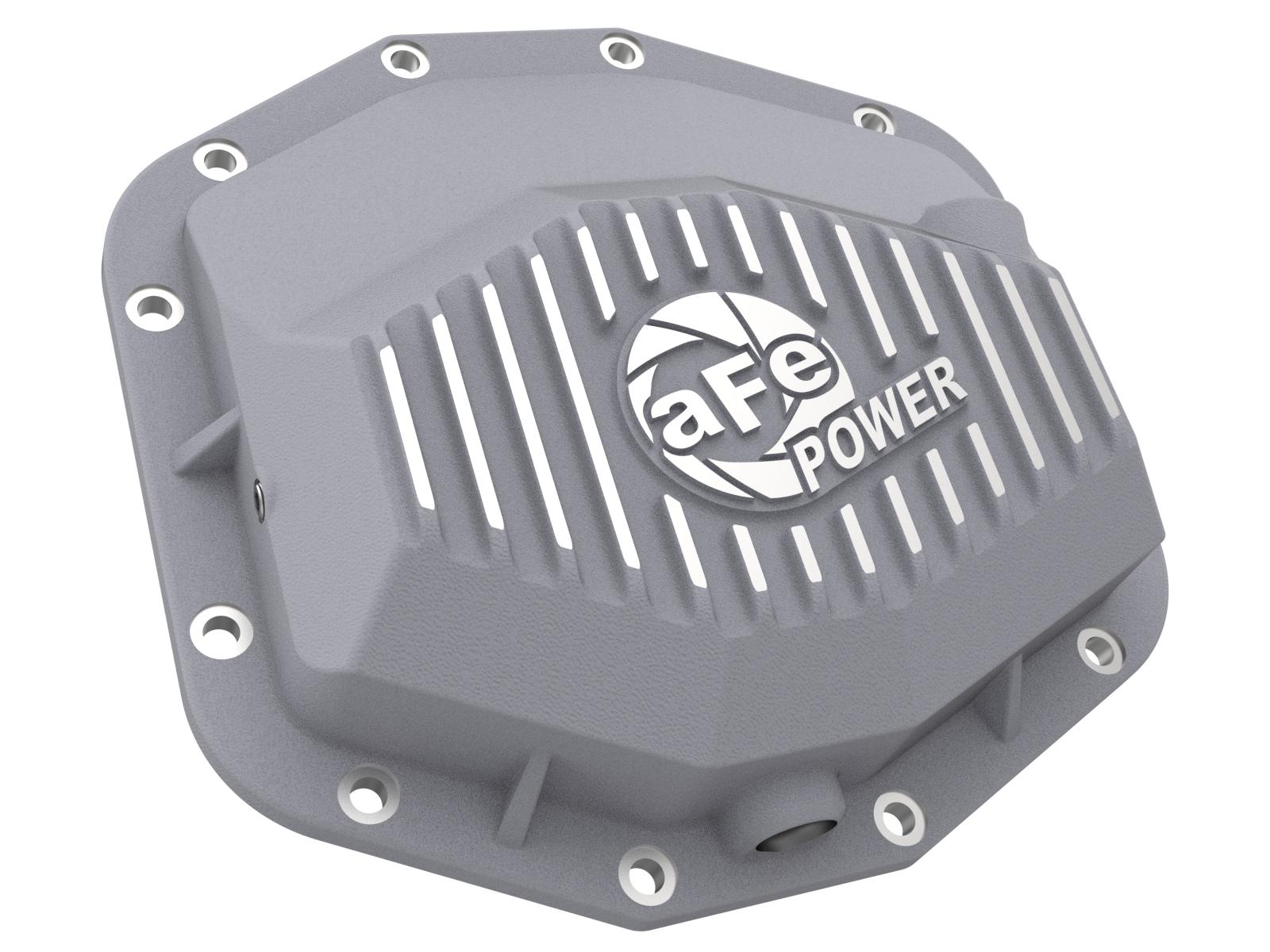 aFe Street Series Rear Differential Cover Raw w/ Machined Fins (2021-2022 Ram 1500 TRX (sc) (Dana M250)) - 46-71280A