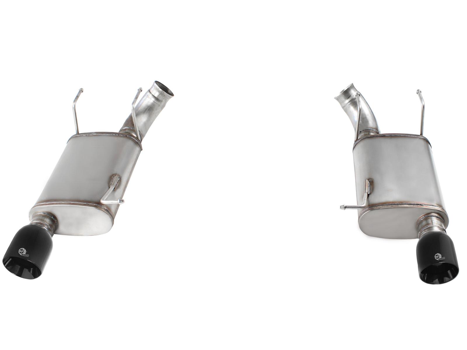 AFE MACH Force-Xp 3 IN 409 Stainless Steel Axle-Back Exhaust System w/Black Tip (2011-2014 Mustang) - 49-43052-B