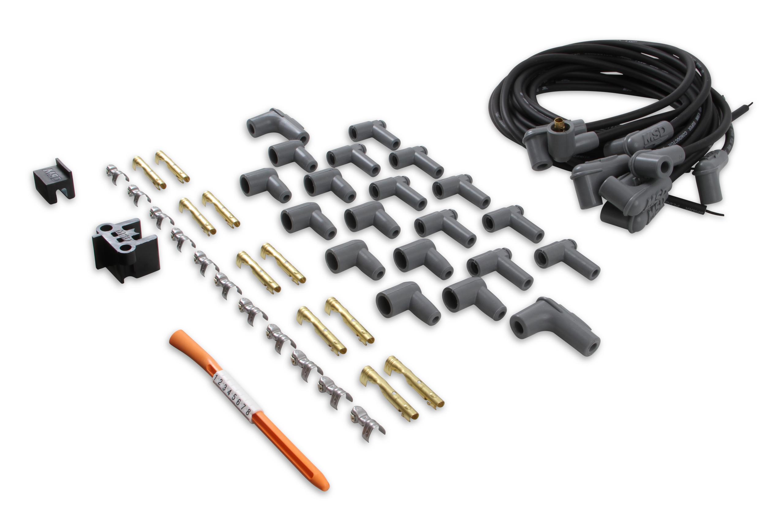 Black Super Conductor Universal 8 cyl. 90 Degrees.  - 31233