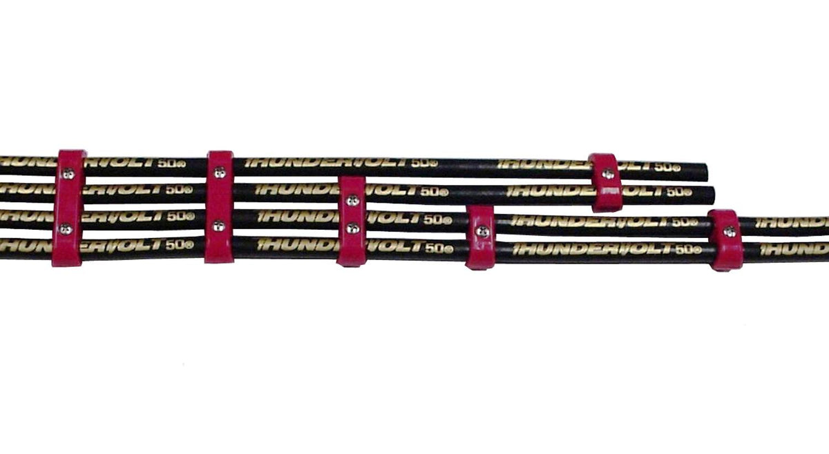 TAYLOR CABLE 7-8mm 4cyl Vertical Wire Loom Kit blue - 42566