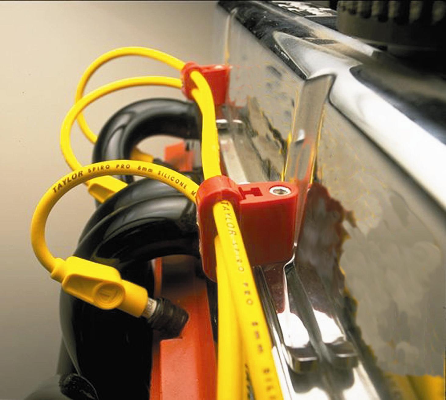 TAYLOR CABLE 10.4 Vertical Wire Loom Kit red - 42523