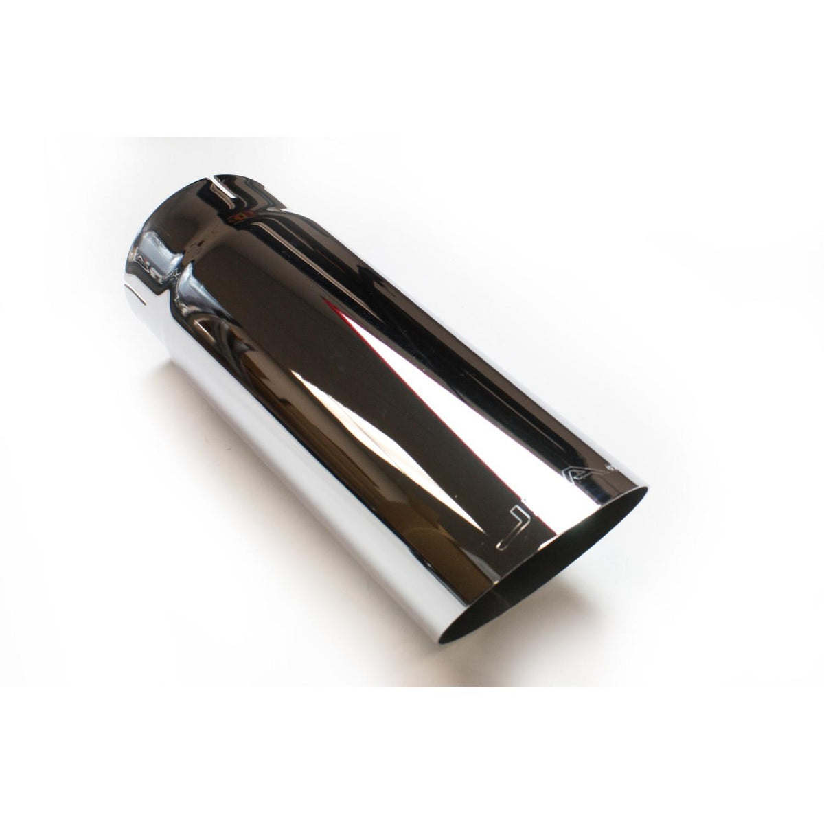 JBA Exhaust Tip; 4" x 4.5" x 12" Angle Cut Chrome - 12-08216