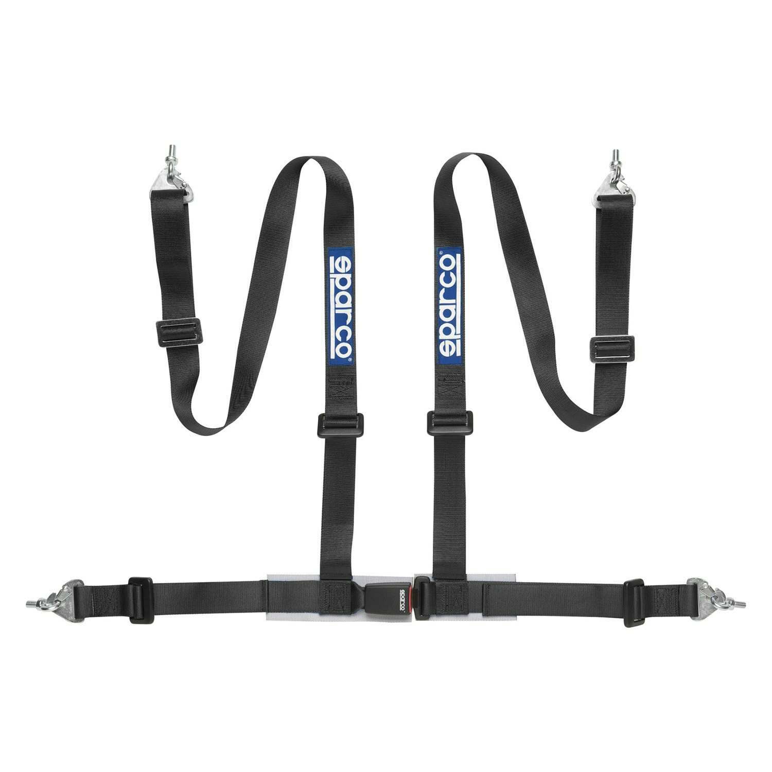 Sparco Belt 2 Inch Black 4Pt Snap-In - 04604BM1NR