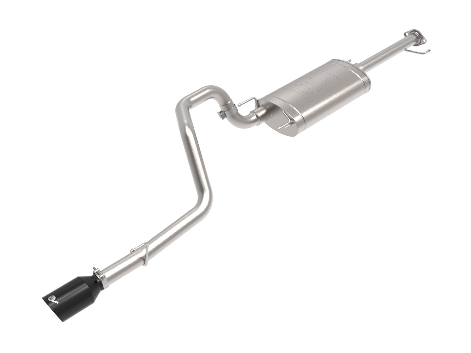 AFE Takeda Stainless Steel Cat-Back Exhaust System w/ Black Tip (2010-2021 GX460) - 49-36048-B