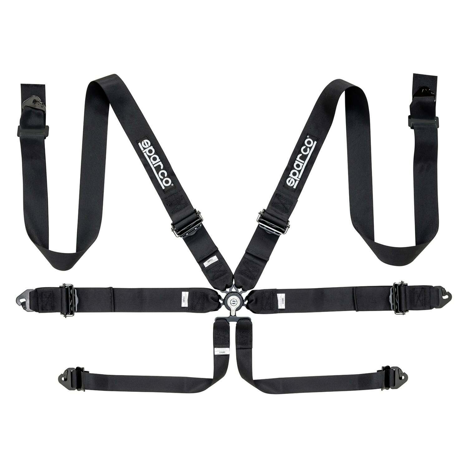 Sparco Belt 6 Pnt 3In Alum Black - 04818RALNR