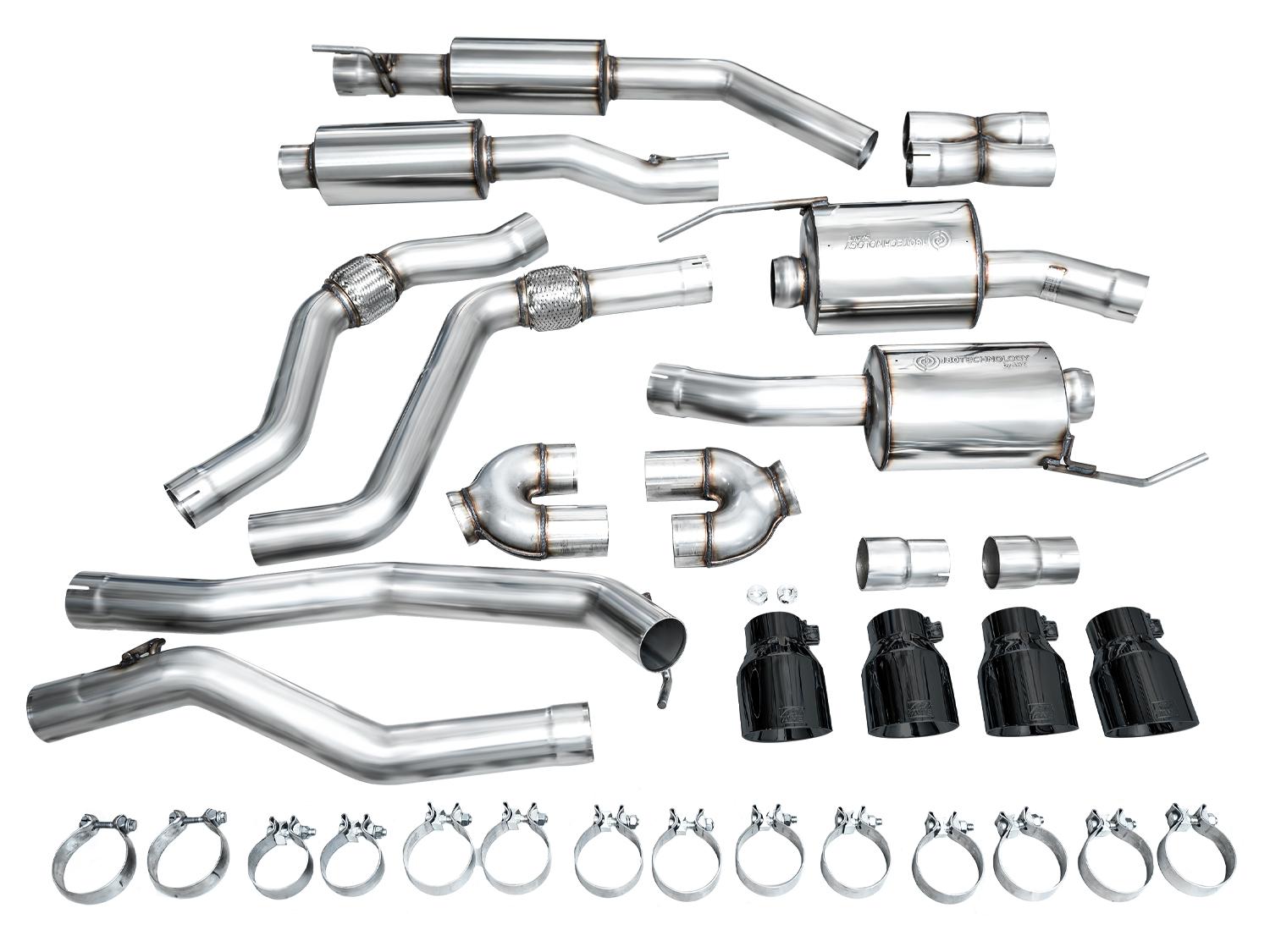 AWE Touring Edition Catback Exhaust - Diamond Black Tips (2020-2026 Explorer ST) - 3015-43625