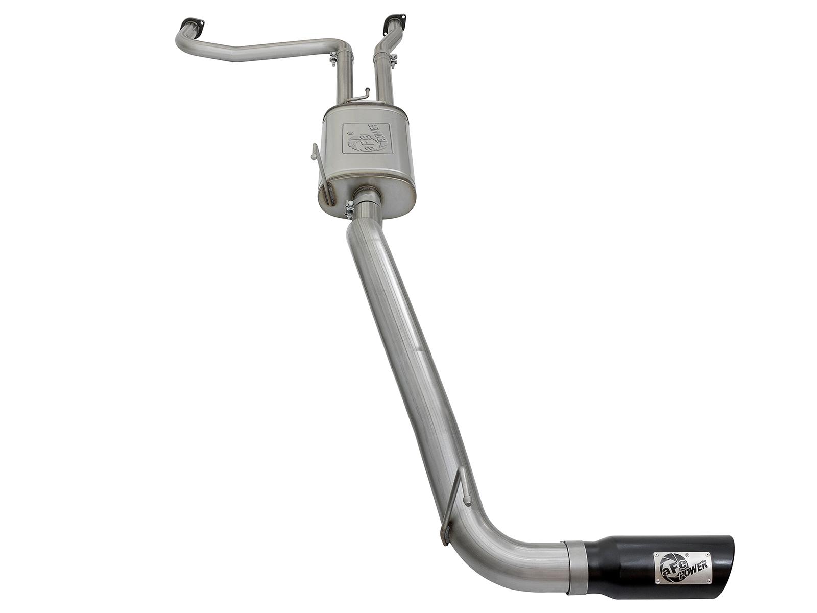 AFE MACH Force-Xp 2-1/2" Cat-Back Exhaust System w/ Black Tip (2017-2021 Titan) - 49-46125-B