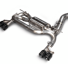 AWE Tuning BMW F3X N20/N26 328i/428i Touring Edition Exhaust Quad Outlet - 80mm Diamond Black Tips - 3010-43036