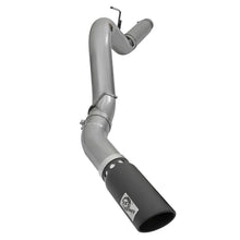 AFE Large Bore-HD 5 IN 409 Stainless Steel DPF-Back Exhaust System w/Black Tip - 49-44081-B