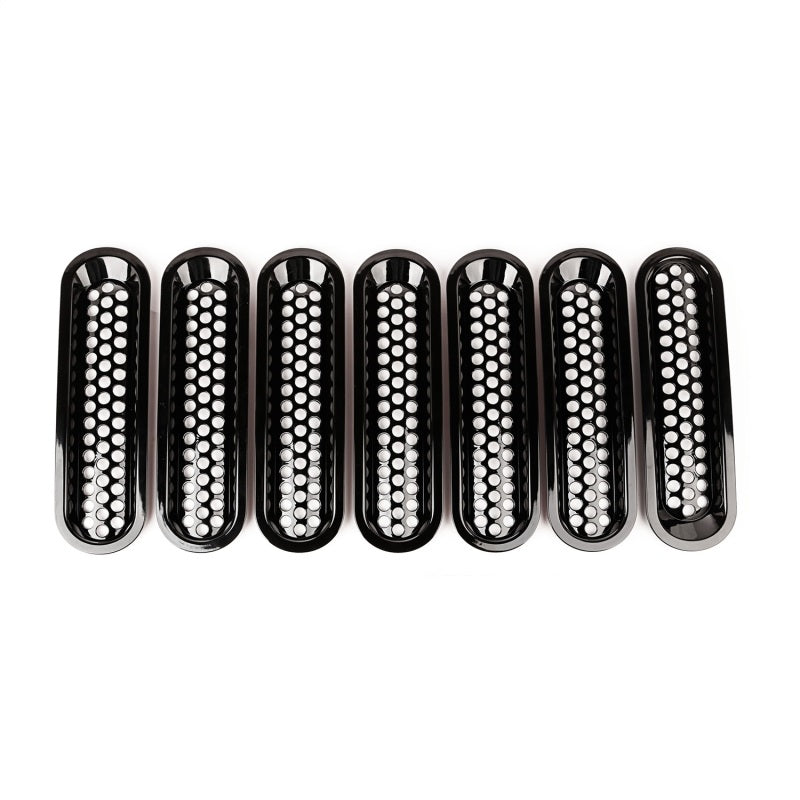 Rugged Ridge Grille Insert Kit Perforated Black; 07-18 Jeep Wrangler - 11306.31