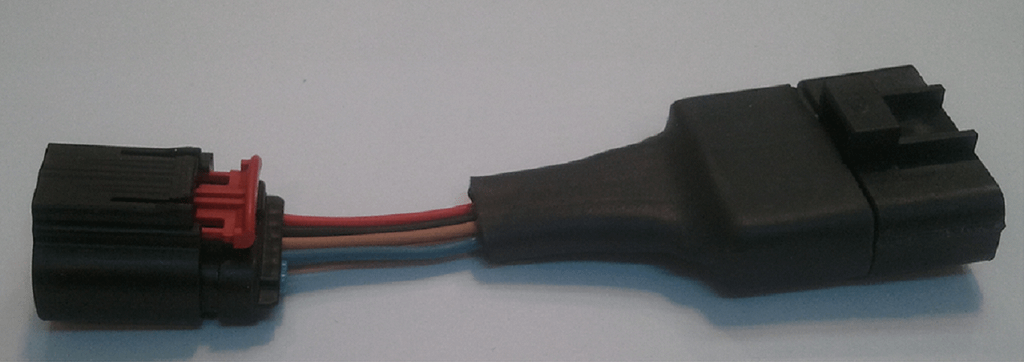 JMS J96040510 Mass Air Meter Wiring Adapter -- 1996-2004 Mustang Conversion to 2005-2010 Slot Style MAF Sensor