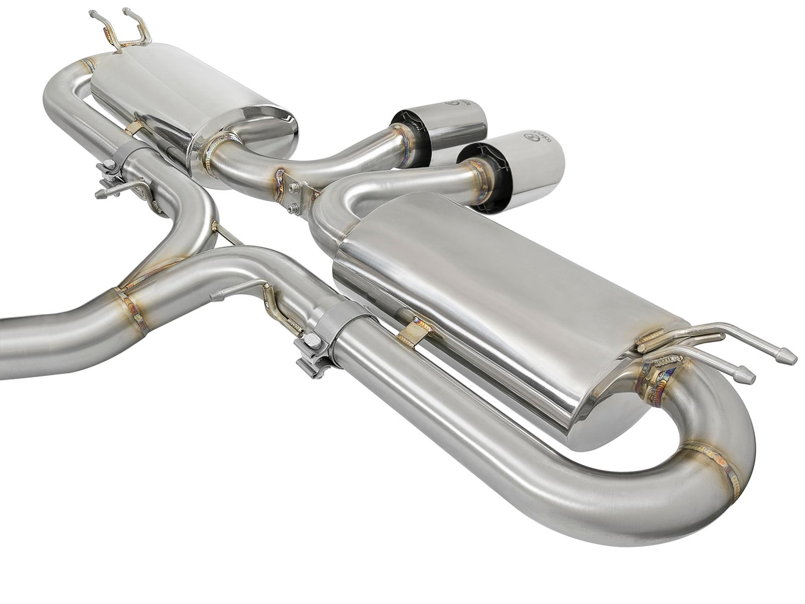 AFE Cat-Back Exhaust System (2017-2019 Honda Civic Si L4-1.5L (t)) - 49-36618-P