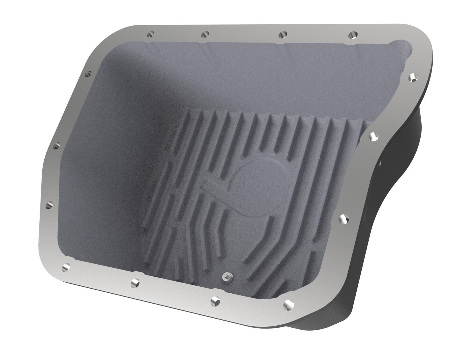aFe POWER Transmission Pan Black w/ Machined Fins - 46-70052