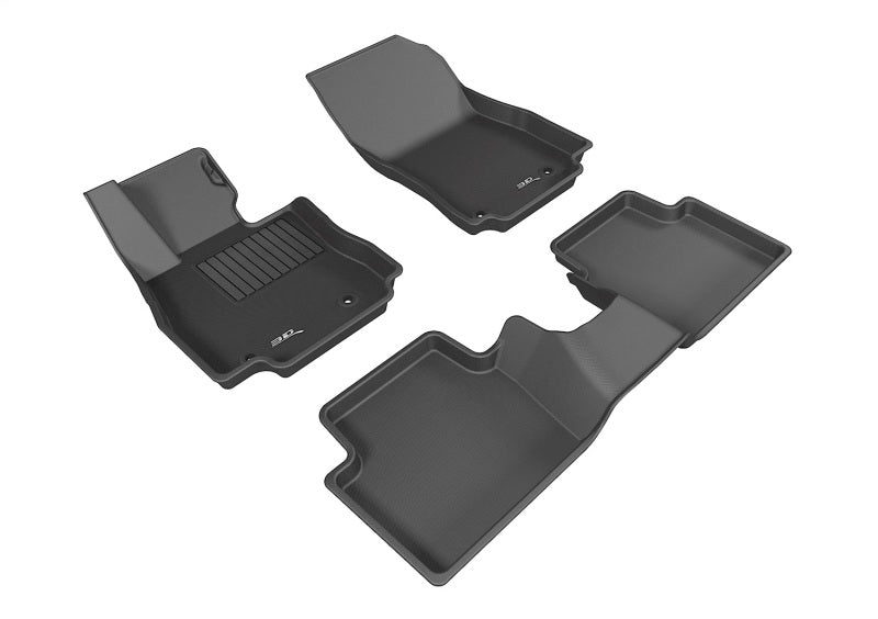 3D MAXpider 2016-2016 Scion iA Kagu 1st & 2nd Row Floormats - Black