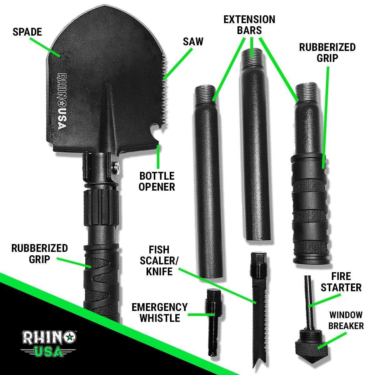 Rhino USA Rhino Usa Ultimate Survival Shovel - RNO-SURVIVAL-SHOVEL
