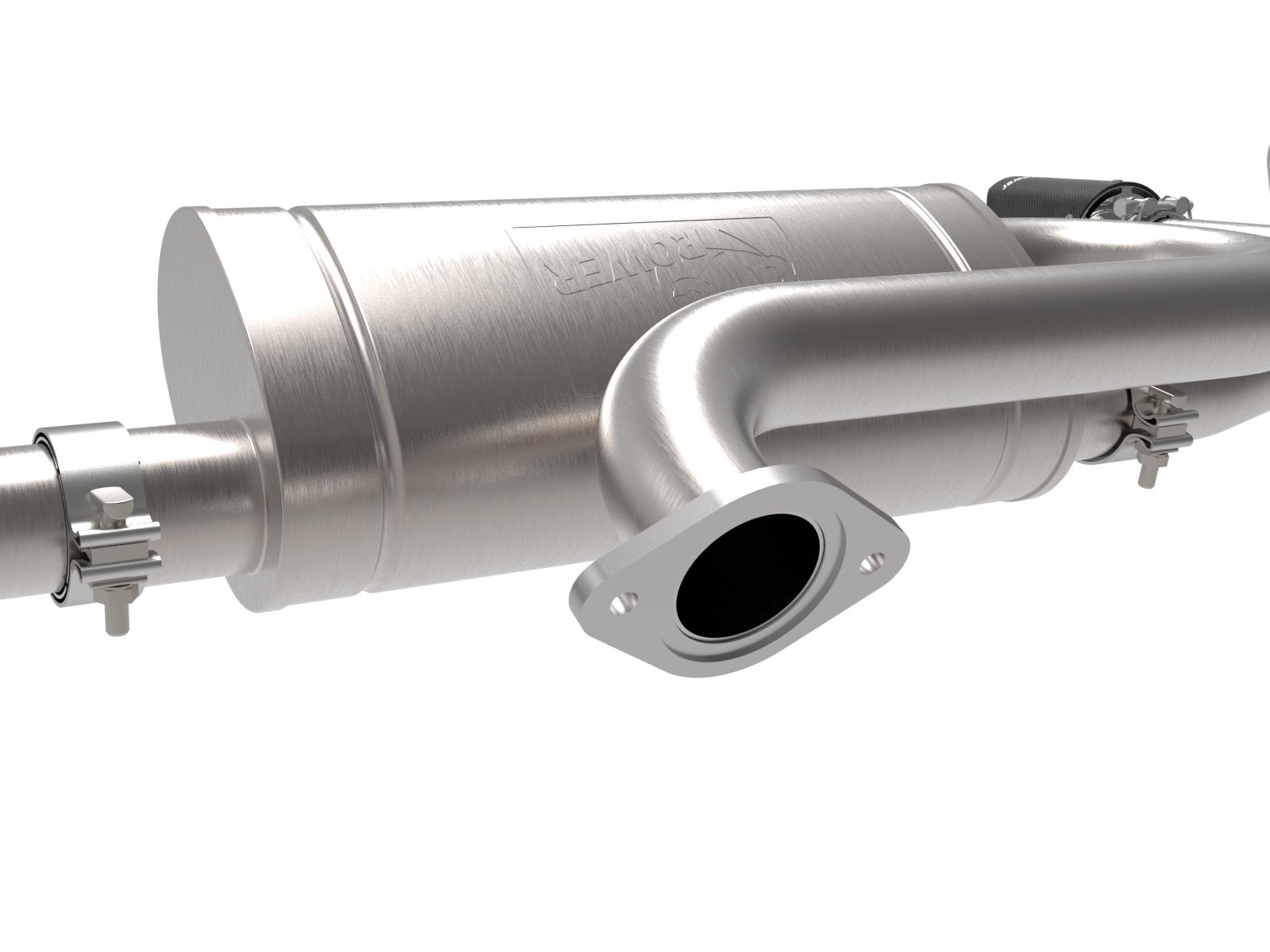 AFE Takeda 2-1/2 IN 304 Stainless Steel Axle-Back Exhaust w/ Polished Tip (2023-2025 CX-50) - 49-37036-P