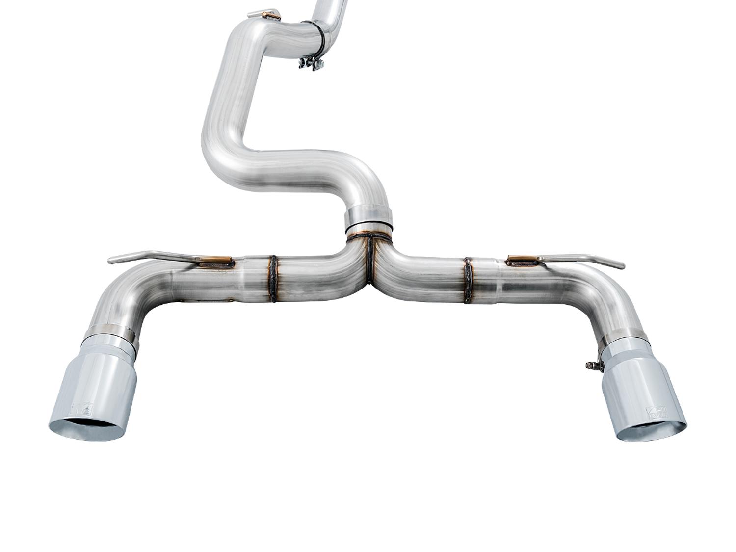 AWE 3020-32030 2016-2018 Focus RS Track Edition Catback Exhaust with Chrome Tips