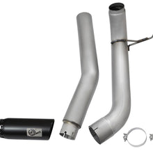 AFE Large Bore-HD 5 IN DPF-Back Stainless Steel Exhaust System w/Black Tip (2016-2019 Titan XD) - 49-46112-B