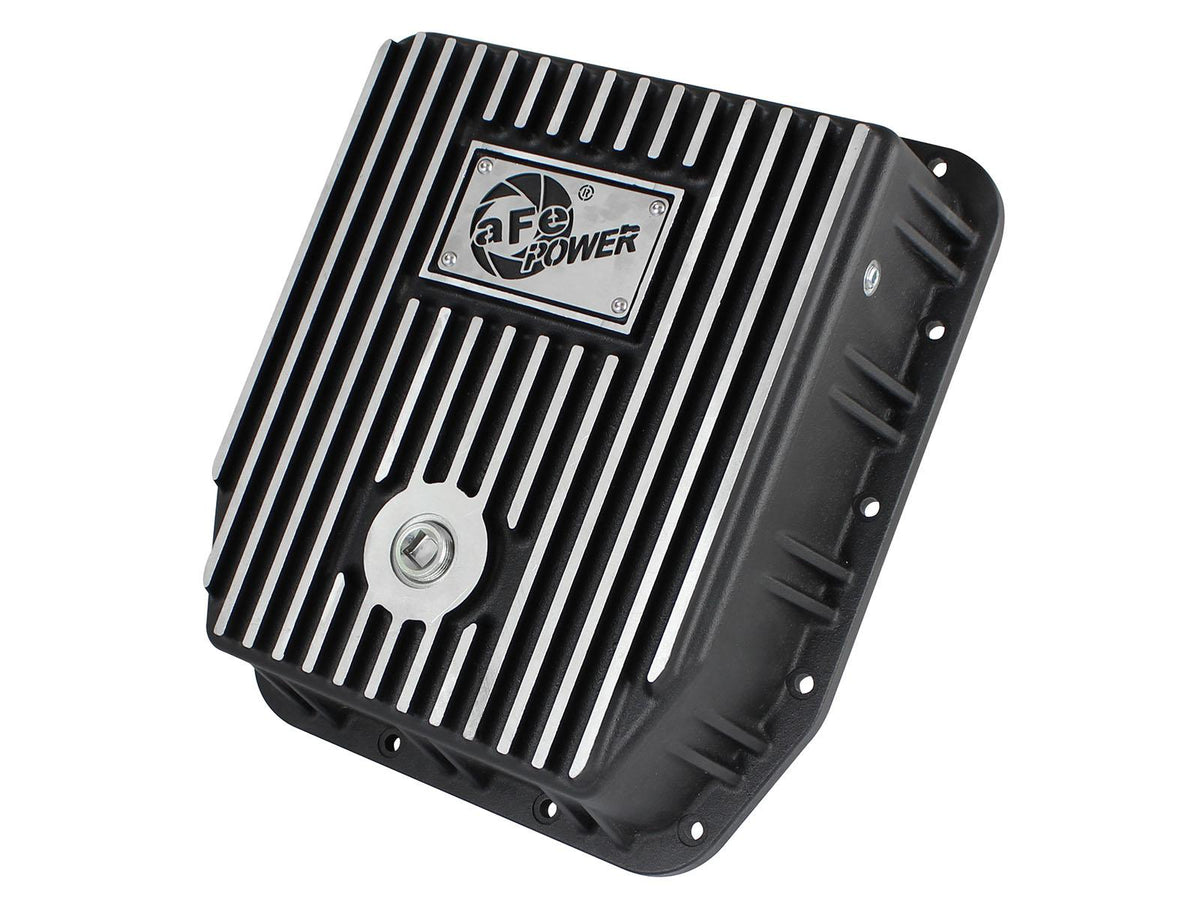 aFe POWER Transmission Pan Raw w/ Machined Fins (1983-1992 F-150, F-250, F-250, F-250, F-350) - 46-70212