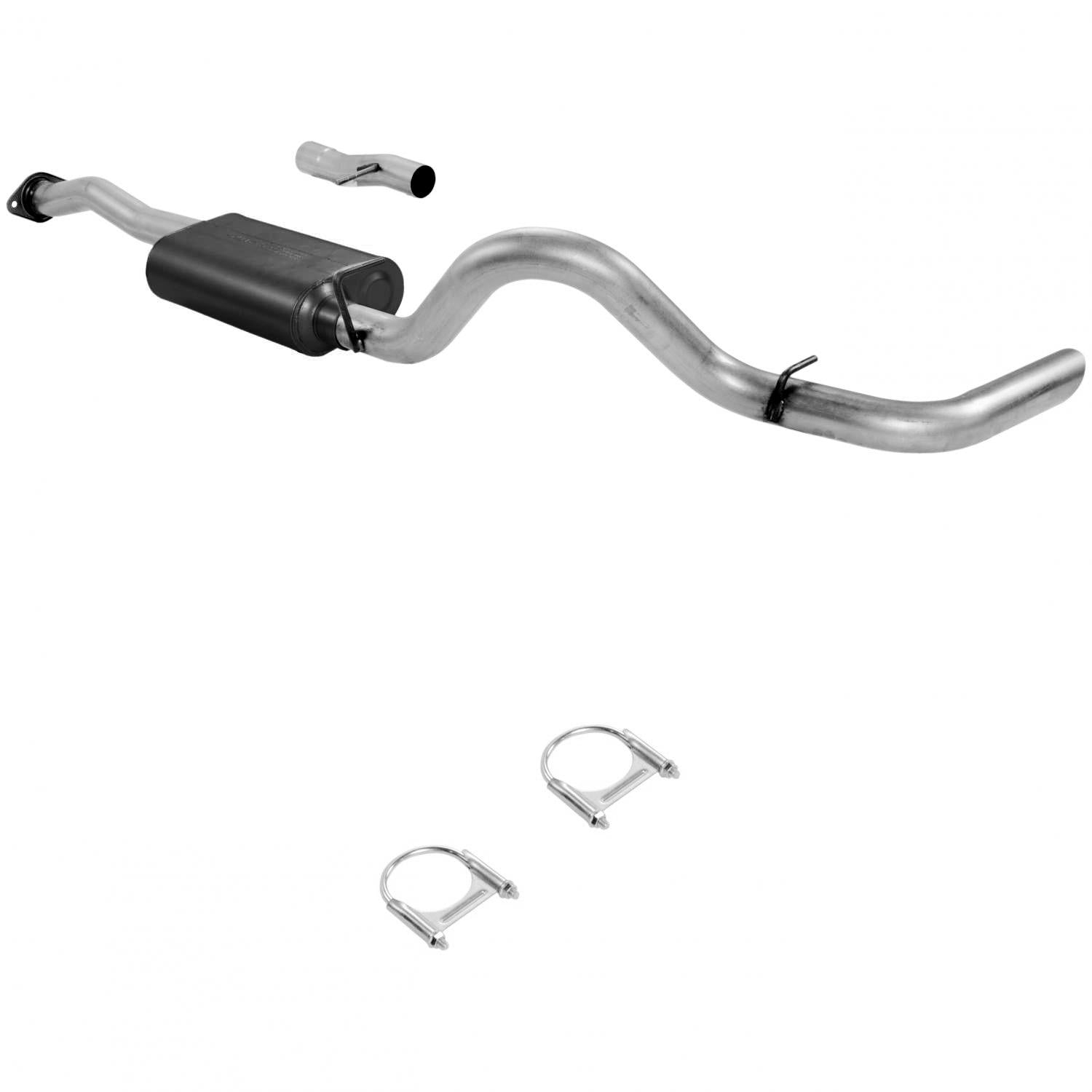 Flowmaster Cat-back System - Single Side Exit - American Thunder - Moderate Sound