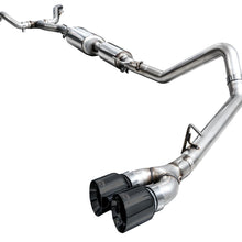 AWE 0FG Exhaust for 3rd Gen Toyota Tundra - Dual Diamond Black Tips - 3015-33063