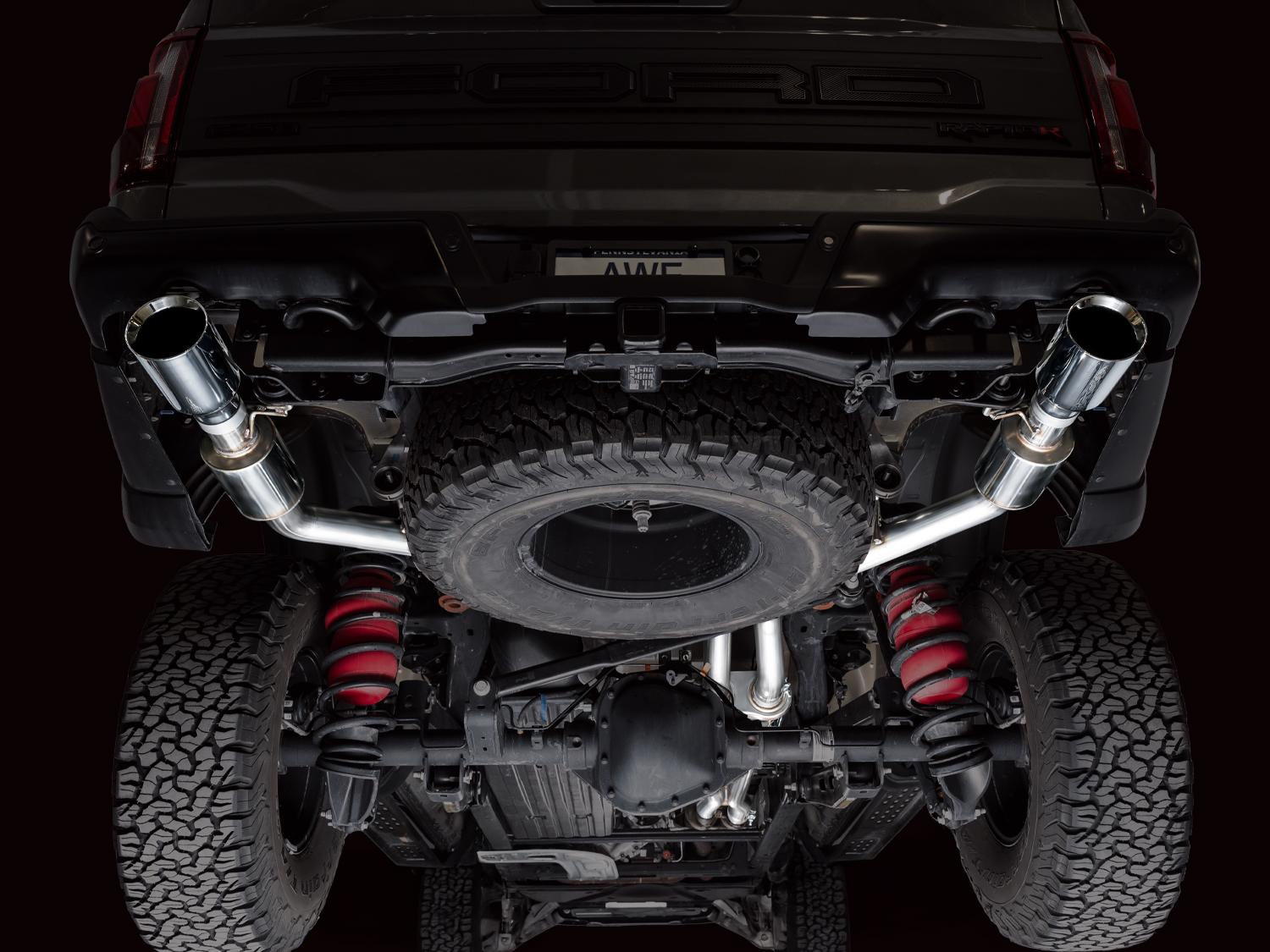 AWE SwitchPath Exhaust - Chrome Silver Tips (2023-2025 F-150 Raptor R 5.2L) - 3025-32852