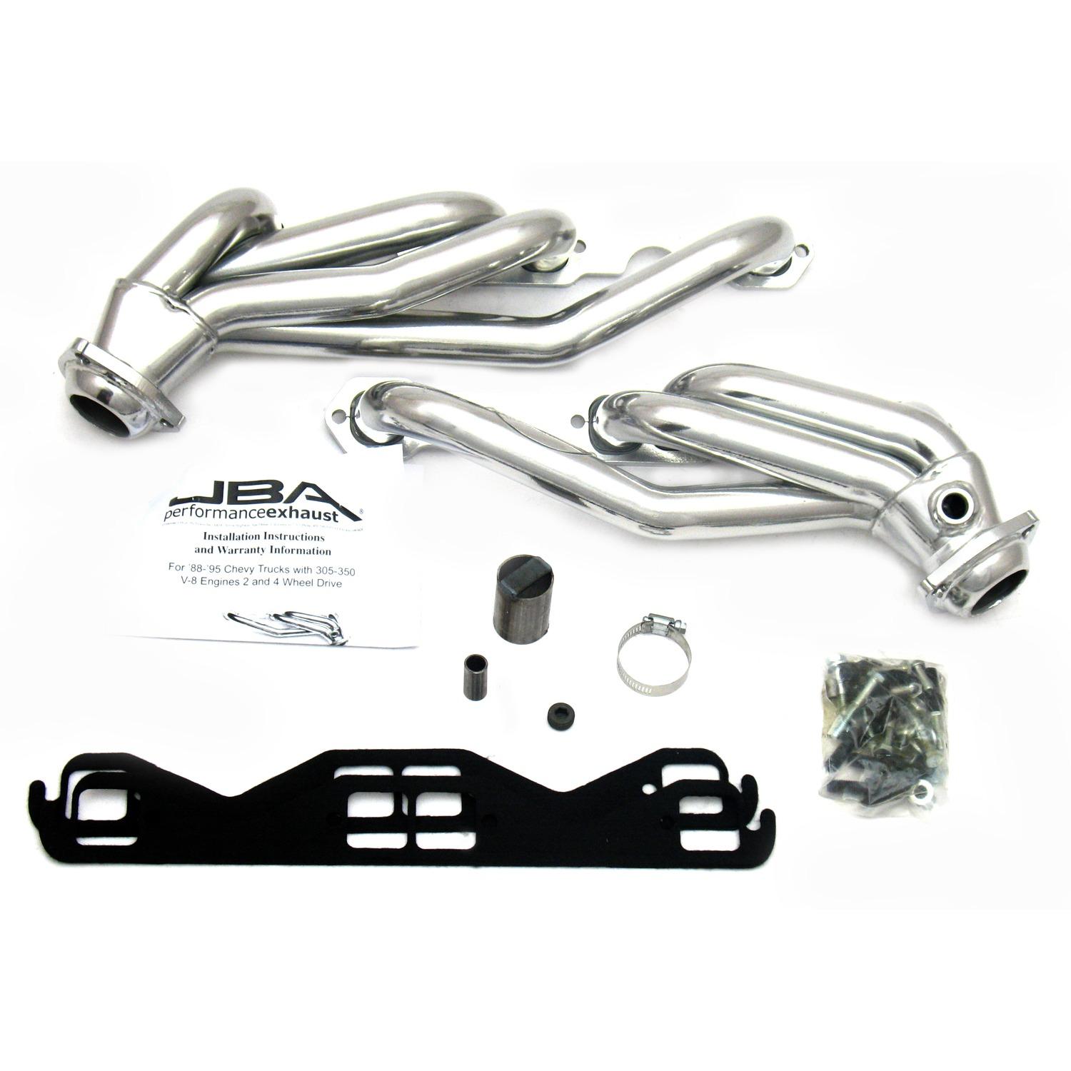 JBA 88-95 GM Truck 5.0L &amp; 5.7L Sil Cer - 1830SJS