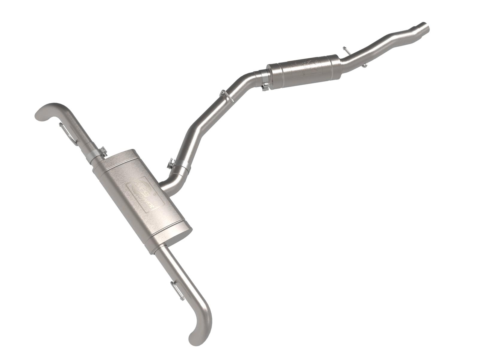 aFe MACH Force-Xp 3" to 2.5" 304 Stainless Steel Cat-Back Exhaust System (2017-2022 Audi Q5 L4-2.0L (t)) - 49-36447