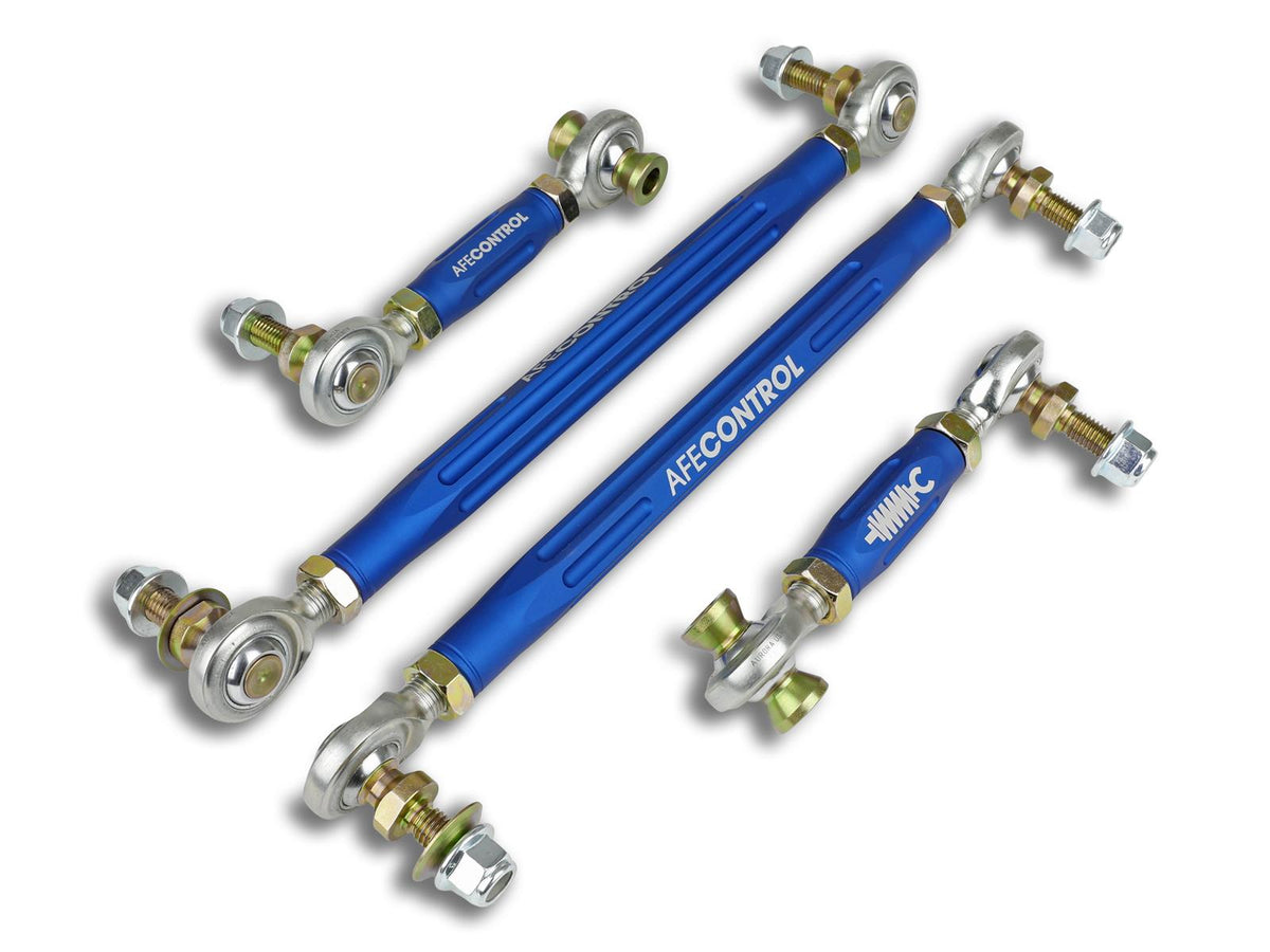 aFe CONTROL Front and Rear End Link Set Blue (2015-2021 M3, M4, M4, M2, M2, M2) - 442-502001-L