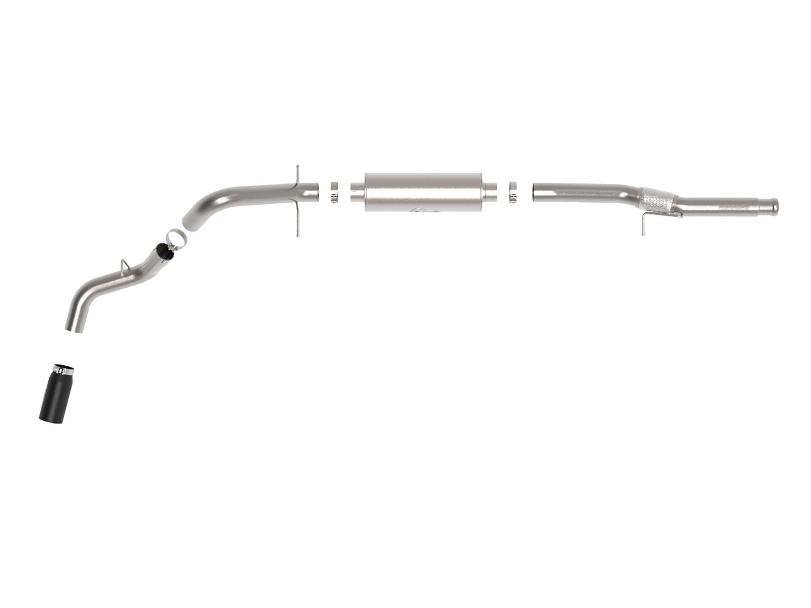 AFE Cat-Back Exhaust System (2014-2018 GM 1500 V8-6.2L) - 49-44116-B